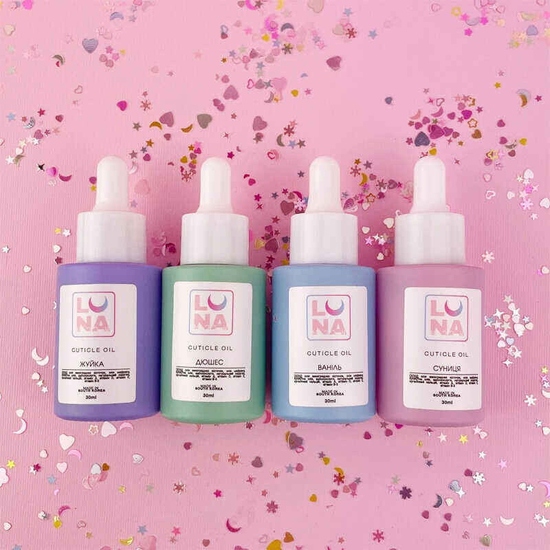 Масло для кутикулы LUNA с ароматом Земляники 30 мл, Объем: 30 мл, Аромат: Земляника2