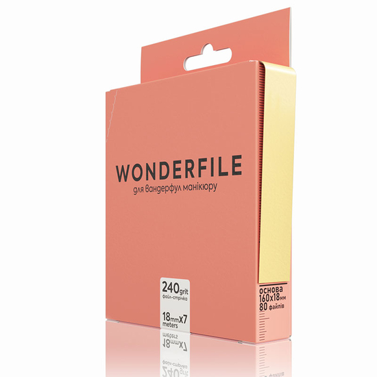 Файл-стрічка для пилки прямої Wonderfile 160х18 мм, 240 гр (7 м), Вид: Змінні файли на клейовій основі, Шар: без пінного шару, Абразивність : 240
2