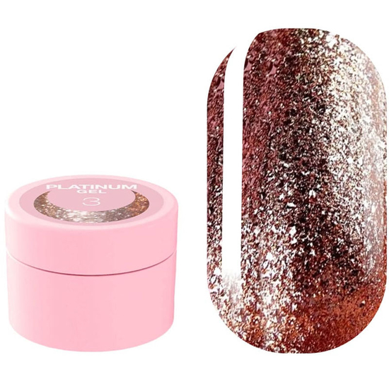 Блесточки для ногтей LUNA Platinum Gel №3 5 мл, Объем: 5 мл
, Цвет: 3
