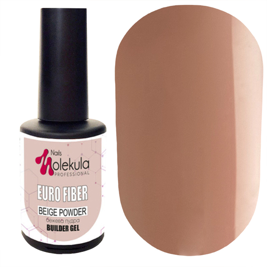 Камуфляжная база Molekula Rubber Base Nude - Powder (пудровая), 12 мл, Цвет: Powder
