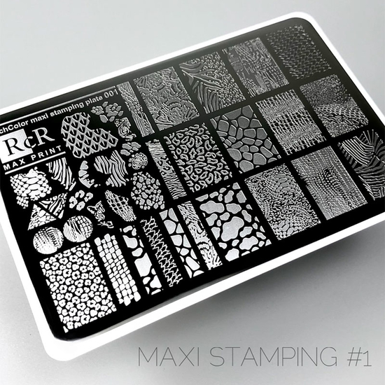 Пластина для стемпинга RichColor MAX PRINT RcR-01, Цвет: 01
