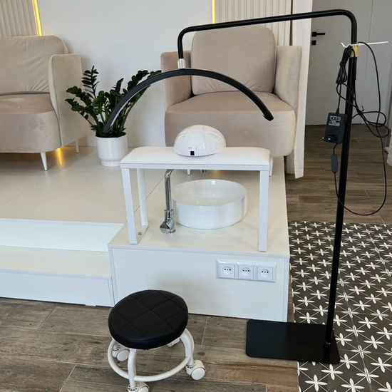 Лампа бестеневая напольная LED MOON 36 Вт Черная, Цвет: Черная2