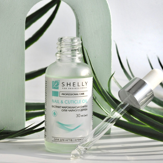 Масло для ногтей и кутикулы Shelly с экстрактом марокканской мяты и маслом чайного дерева 30 мл, Объем: 30 мл, Аромат: Экстракт марокканской мяты и масла чайного дерева2