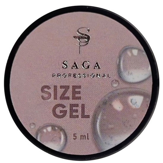 Гель для об'ємних дизайнів Saga Size Gel (прозорий) 5 мл