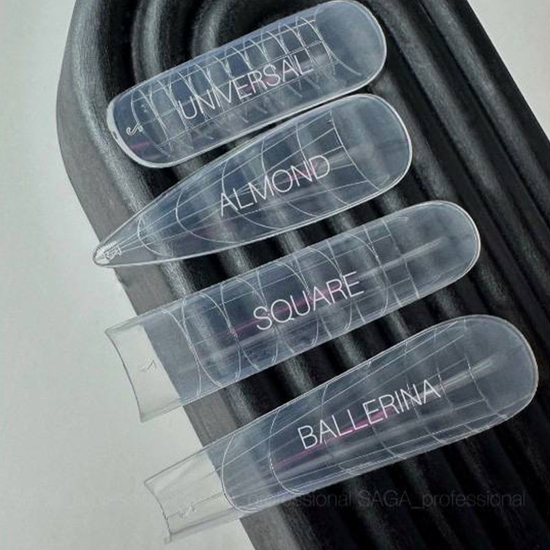 Верхні форми для нарощування SAGA Top Nail Forms Ballerina 240 шт, Розмір: Ballerina2