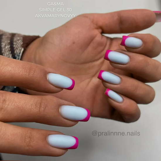 Гель для укрепления и наращивания GaMa Simple Gel №030 Akvamarynovyy 15 мл, Объем: 15 мл, Цвет: 0306