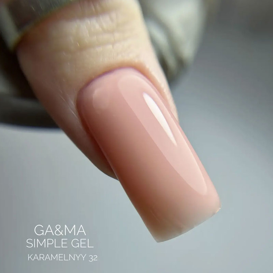 Гель для укрепления и наращивания GaMa Simple Gel №032 Karamelnyy 30 мл, Объем: 30 мл, Цвет: 0325