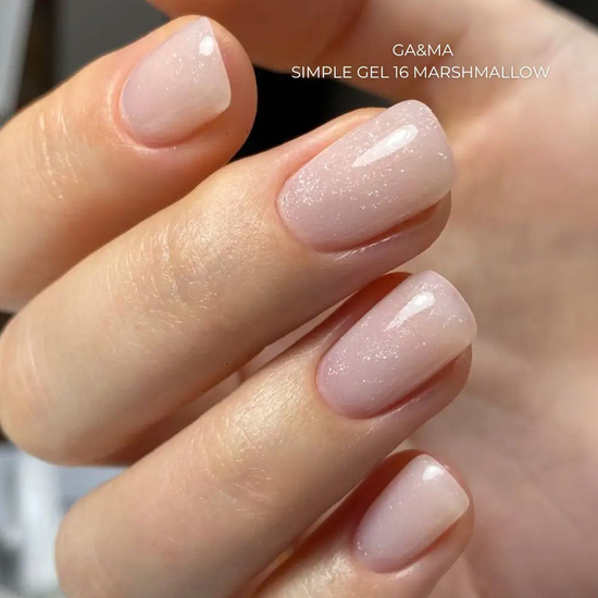 Гель для укрепления и наращивания GaMa Simple Gel №016 Marshmallow 15 мл, Объем: 15 мл, Цвет: 0164