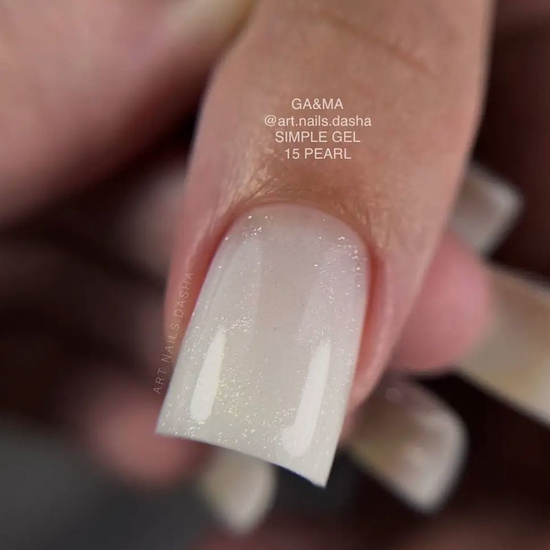 Гель для укрепления и наращивания GaMa Simple Gel №015 Pearl 30 мл, Объем: 30 мл, Цвет: 0154