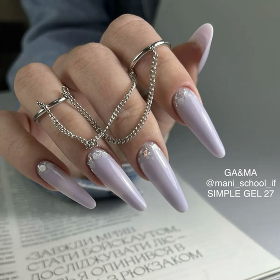 Гель для укрепления и наращивания GaMa Simple Gel №027 Lavandovyy 15 мл, Объем: 15 мл, Цвет: 0275