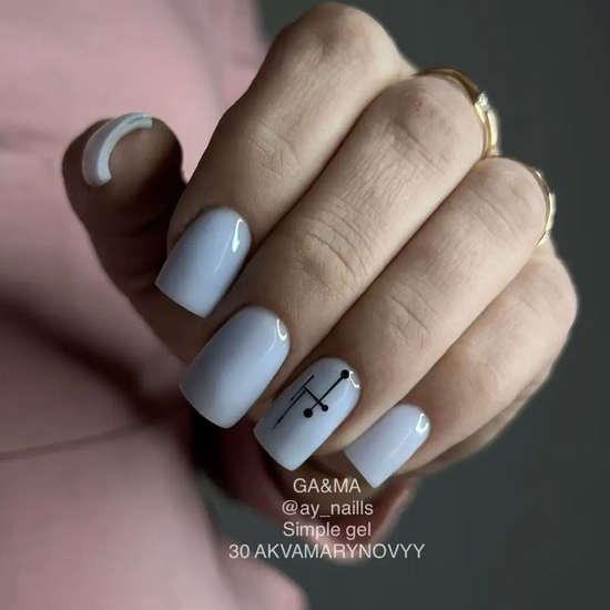 Гель для укрепления и наращивания GaMa Simple Gel №030 Akvamarynovyy 15 мл, Объем: 15 мл, Цвет: 0304