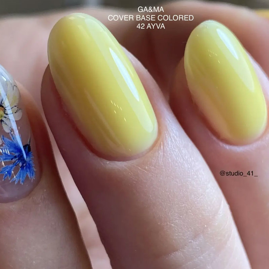 Кольорова база GaMa Cover base Colored 042 Ayva 15 мл, Об`єм: 15 мл, Колір: 0423