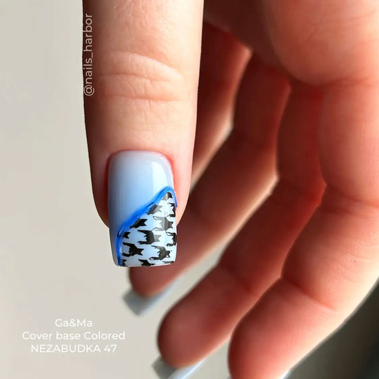 Цветная база GaMa Cover base Colored 047 Nezabudka 15 мл, Объем: 15 мл, Цвет: 0473