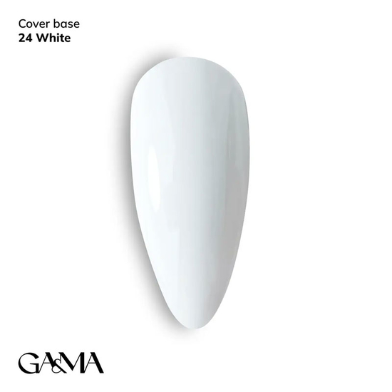 Камуфлирующая база GaMa Cover Base №024 White 15 мл, Объем: 15 мл, Цвет: 024