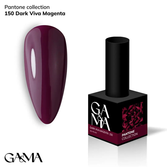 Гель-лак GaMa Gel Polish Pantone Сollection №150 dark Viva Magenta 10 мл, Объем: 10 мл
, Цвет: 150