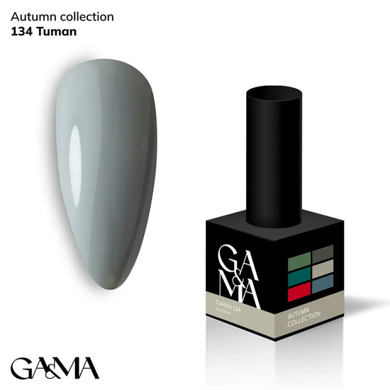 Гель-лак GaMa Gel ​Polish Autumn collection №134 Tuman recommended by @vakula_nails 10 мл, Объем: 10 мл
, Цвет: 134