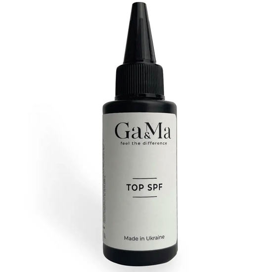Топ для гель-лака без ЛС GaMa SPF Top 50 мл, Объем: 50 мл