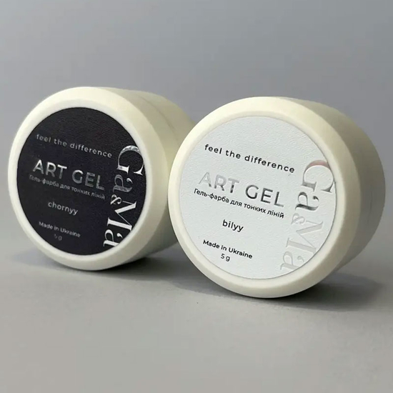 Гель-краска для дизайна GaMa Art Gel Bilyy 5 мл, Цвет: Bilyy3