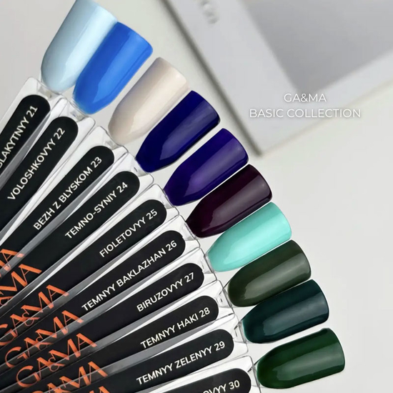 Гель-лак GaMa Gel ​Polish Basic collection 022 voloshkovyy 10 мл, Цвет: 0224