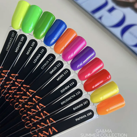 Гель-лак GaMa Gel Polish Summer collection 112 Smuzi 10 мл, Колір: 1123