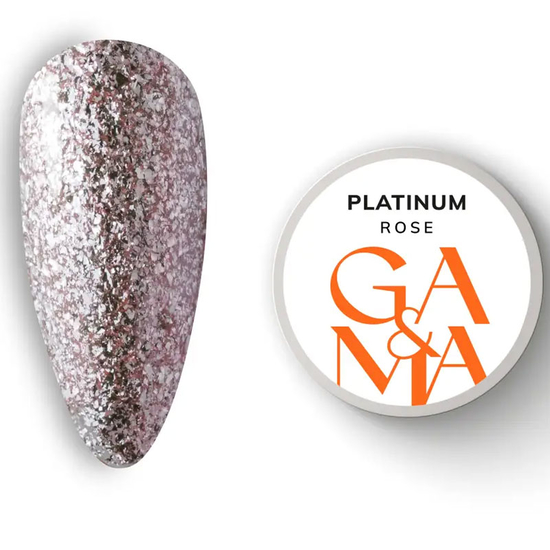 Гель для дизайна жидкая фольга GaMa Platinum Rose 5 мл, Цвет: Rose