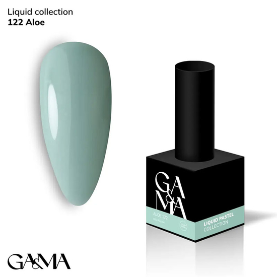 Гель-лак GaMa Gel ​Polish Liquid pastel 122 Aloe 10 мл, Колір: 122