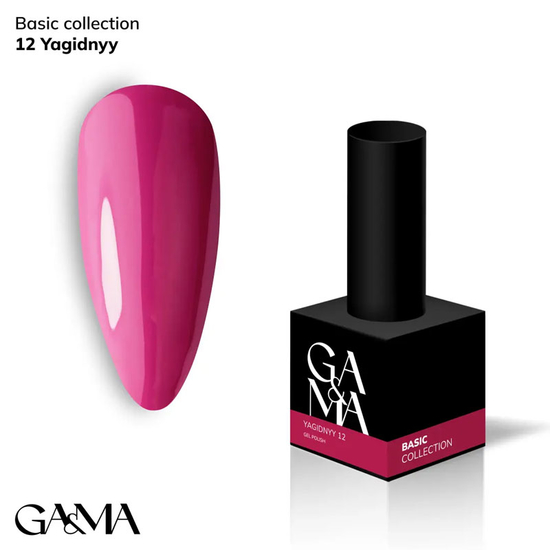 Гель-лак GaMa Gel ​Polish Basic collection 012 yagidnyy 10 мл, Цвет: 012