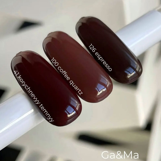 Гель-лак GaMa Gel ​Polish Basic collection 041 korychnevyy temnyy 10 мл, Цвет: 0412