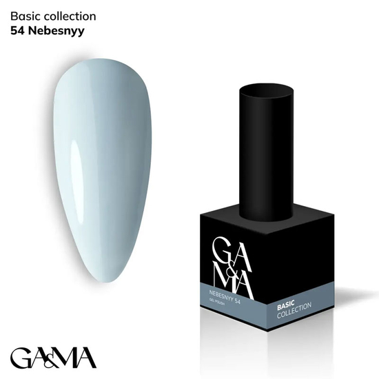 Гель-лак GaMa Gel ​Polish Basic collection 054 nebesnyy 10 мл, Цвет: 054