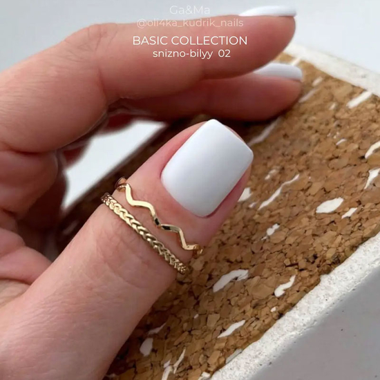 Гель-лак GaMa Gel ​Polish Basic collection 002 snizhno-bilyy 15 мл, Цвет: 002
4