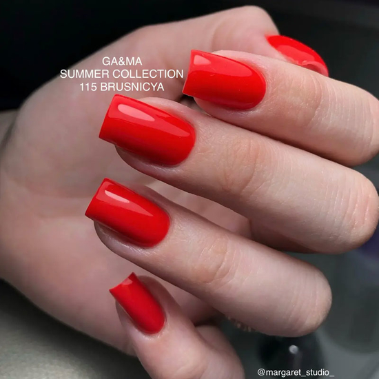 Гель-лак GaMa Gel ​Polish Summer collection 115 Brusnicya 10 мл, Цвет: 1154
