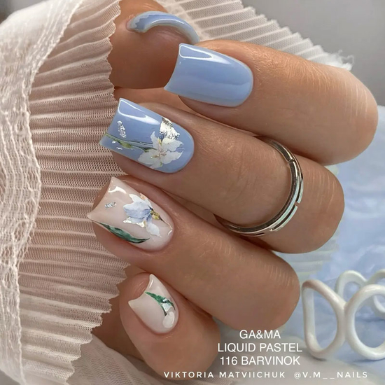 Гель-лак GaMa Gel ​Polish Liquid pastel 116 barvinok 10 мл, Цвет: 1163