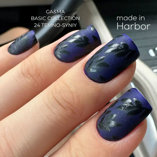 Гель-лак GaMa Gel ​Polish Basic collection 024 temno-syniy 10 мл, Цвет: 0245