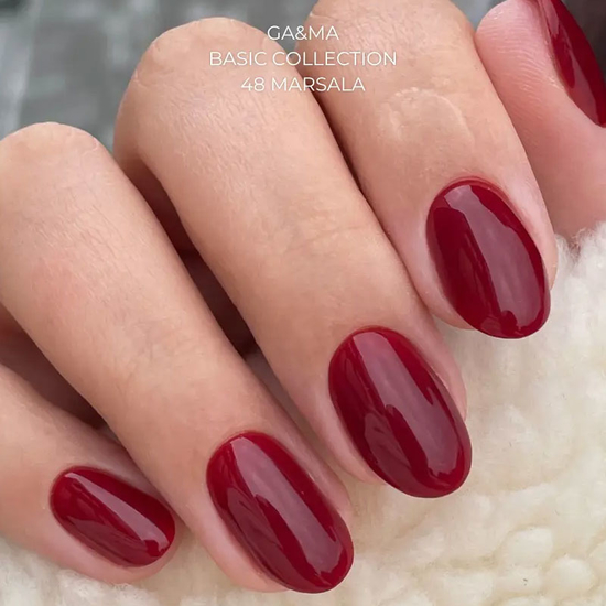 Гель-лак GaMa Gel ​Polish Basic collection 048 marsala 10 мл, Цвет: 0486