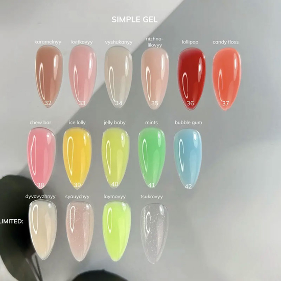 Гель для зміцнення та нарощування GaMa Simple Gel №042 Bubble Gum 30 мл, Об`єм: 30 мл, Колір: 0425