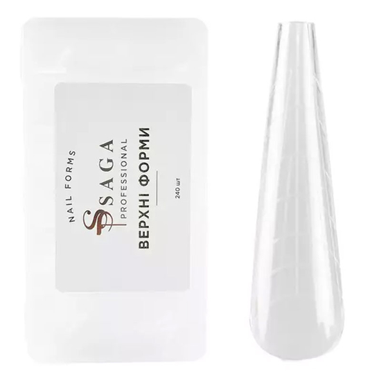 Верхние формы для наращивания SAGA Top Nail Forms Ballerina 24 шт, Количество: 24 шт, Размер: Ballerina