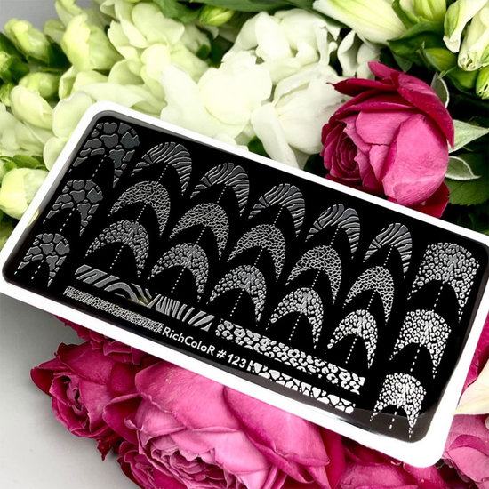 Пластина для стемпинга RichColor-123, Цвет: 1234