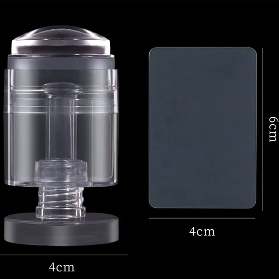 ​Прозрачный штамп для стемпинга с поворотным механизмом для регулировки размера рисунка3