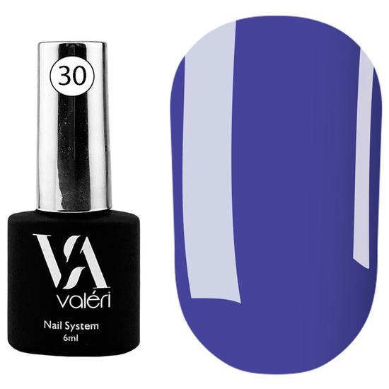 Valeri French base №030 (васильковый), 6 мл, Объем: 6 мл, Цвет: 030