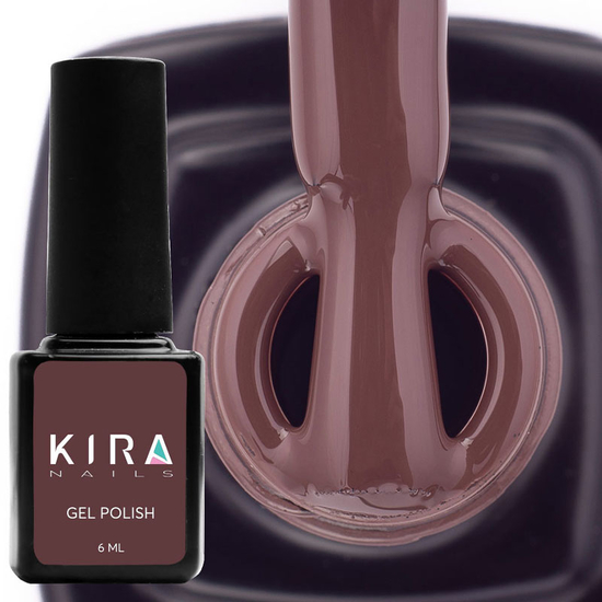 Гель-лак Kira Nails №121 (темно-шоколадный, эмаль), 6 мл2