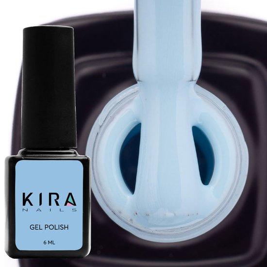 Гель-лак Kira Nails №130 (нежно-голубой, эмаль), 6 мл2