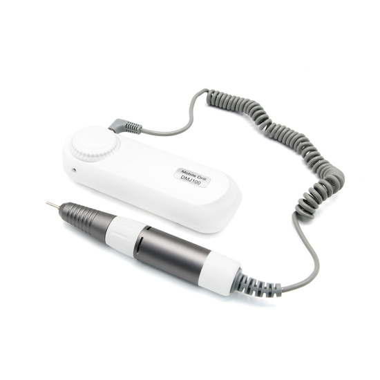 Портативный фрезер для маникюра и педикюра DMJ-100 white, на аккумуляторе, 12 вт 35000 об.