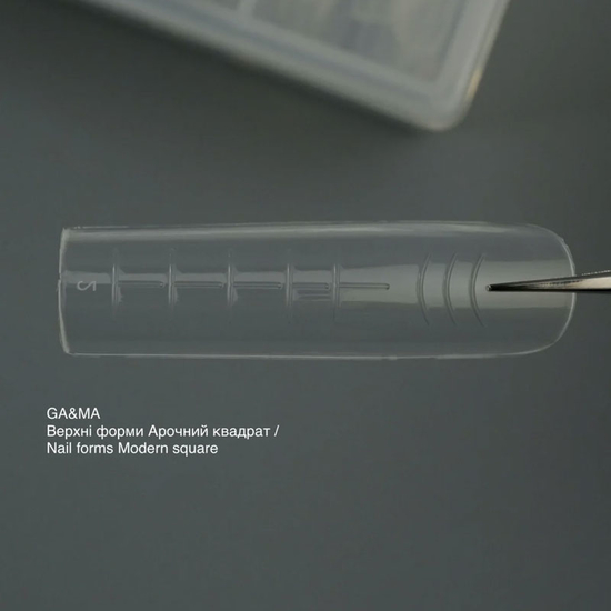 Верхні форми GaMa Арочний квадрат Nail forms Modern square collaboration with @sadovec_yulia3