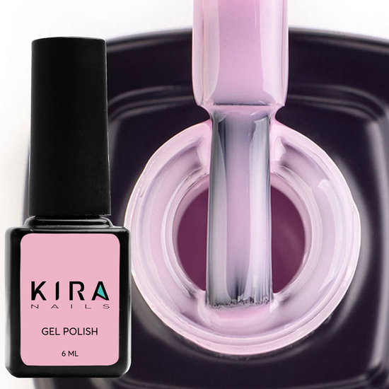 Гель-лак Kira Nails №001 (розовый для френча, полупрозрачный, эмаль), 6 мл2