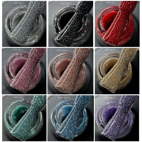 Гель-лак SAGA Fiery Gel №01, 8 мл, Колір: 0112