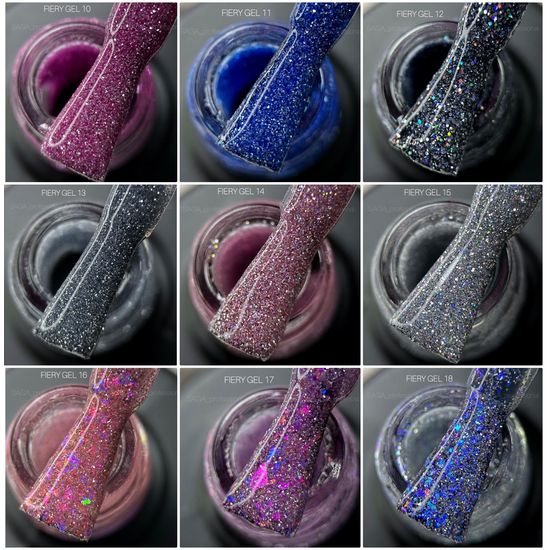 Гель-лак SAGA Fiery Gel №01, 8 мл, Колір: 0113