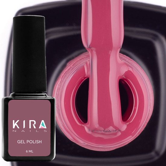 Гель-лак Kira Nails №068 (холодна, світла марсала, емаль), 6 мл2