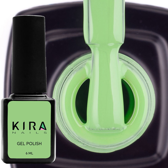 Гель-лак Kira Nails №076 (ментоловий, емаль), 6 мл2