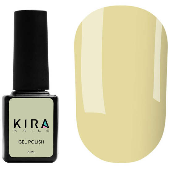 Kira Nails Color Base 004 (банановый желтый), 6 мл, Цвет: 004