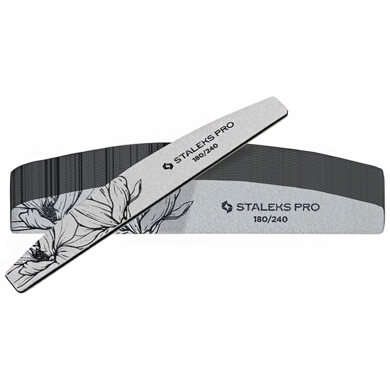 Пилка полумесяц минеральная Staleks EXPERT 40 180/240 грит, Абразивность: 180/240